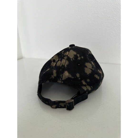 Death Row Records Acid Wash Bleach Spot Baseball Cap Black Cotton Adjustable - Picture 4 of 6